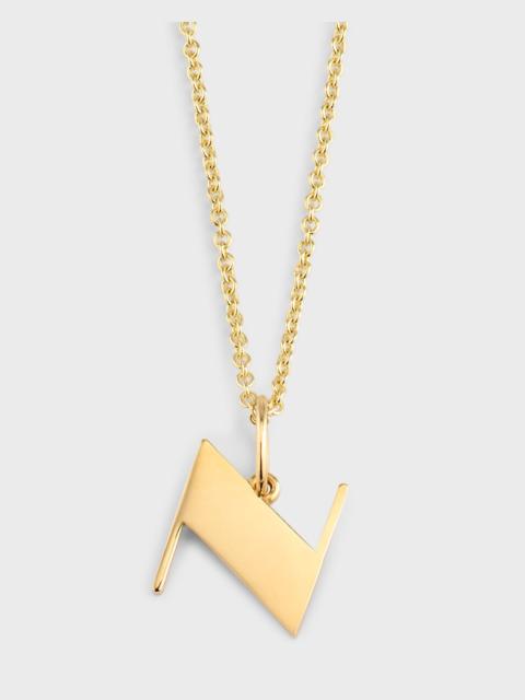 SYDNEY EVAN 14K Pure Block Initial Necklace