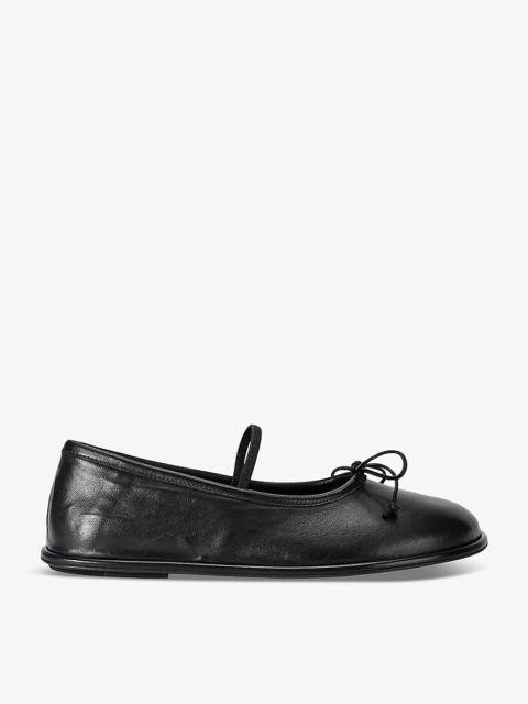 Fontayne 001 leather ballerina pumps