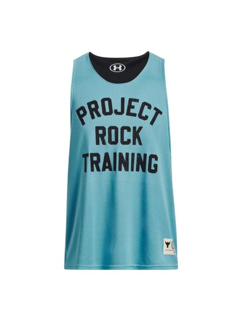 Under Armour Under Armour Project Rock Reversible Mesh Tank 'Blue Teal' 1377442-433