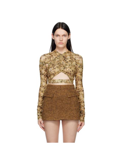 KNWLS Yellow Anti Cross Over Blouse