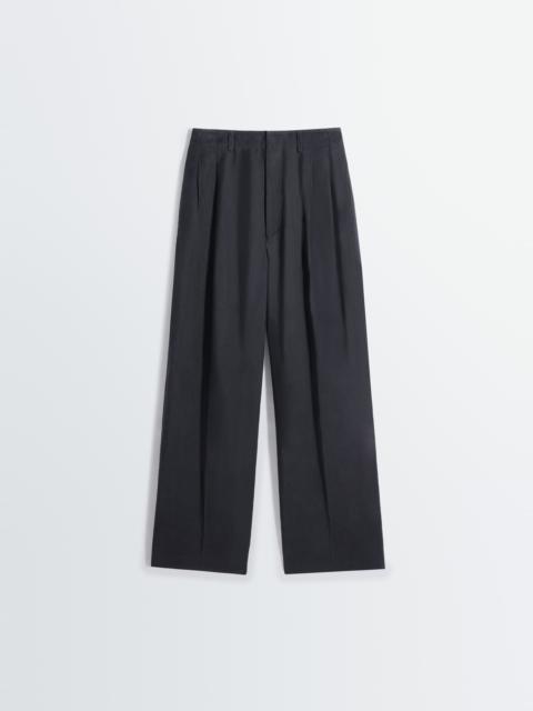 Lemaire PLEATED TAILORED PANTS IN VISCOSE LINEN GABARDINE