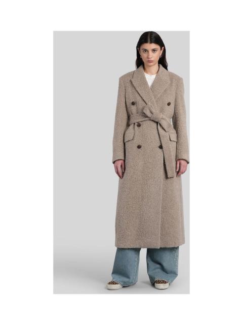 Golden Goose Coat In Grey Wool