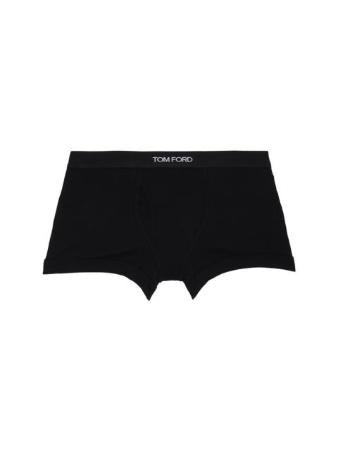 TOM FORD Two-Pack Black Cotton Boxer Briefs