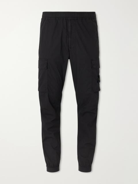 Stone Island Tapered Stretch Cotton-Blend Cargo Trousers