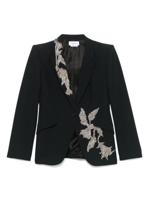Alexander McQueen Embellished Padded-shoulders Blazer