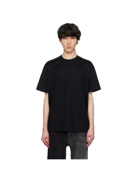 Wooyoungmi Black Mother of Pearl Back Logo T-shirt