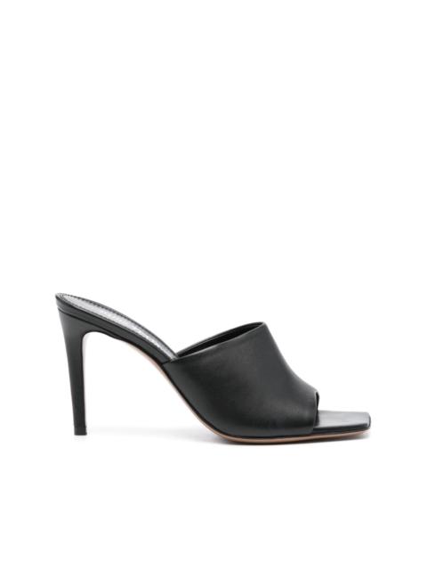 PARIS TEXAS 95mm leather mules