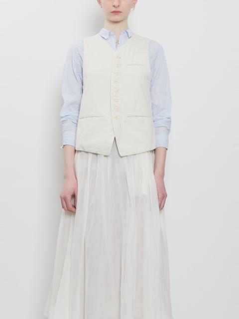 pas de calais Washed Cotton Oxford Vest