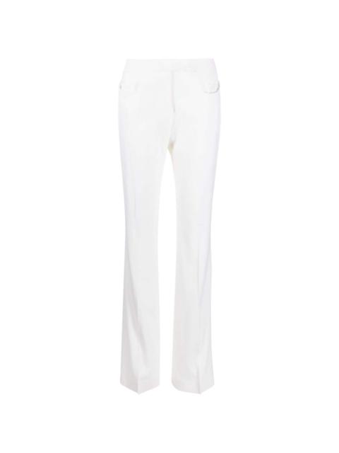 flared vrgin-wool trousers