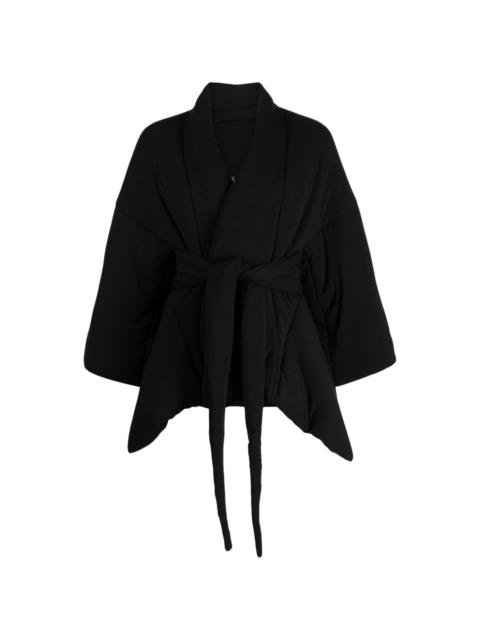 Rick Owens Lilies belted cropped jacket