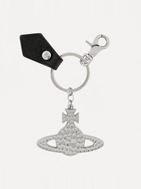 Vivienne Westwood SAFFIANO HAMMERED ORB KEYRING