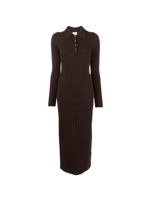 ribbed cashmere dress