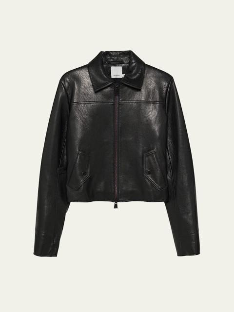SIMKHAI Freeman Leather Jacket
