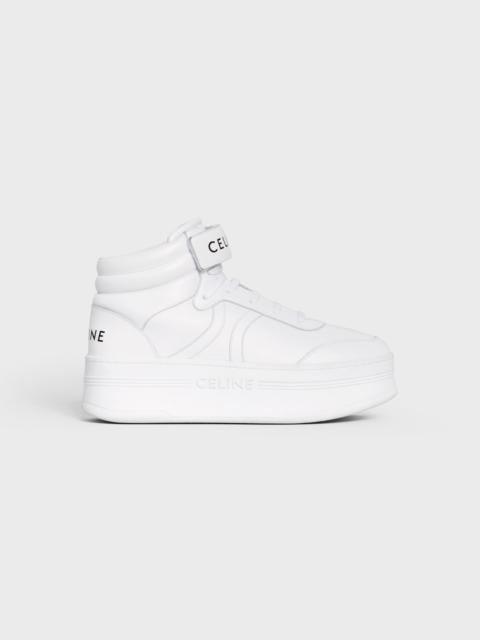CELINE MID BLOCK SNEAKERS WITH VELCRO AND WEDGE in CALFSKIN