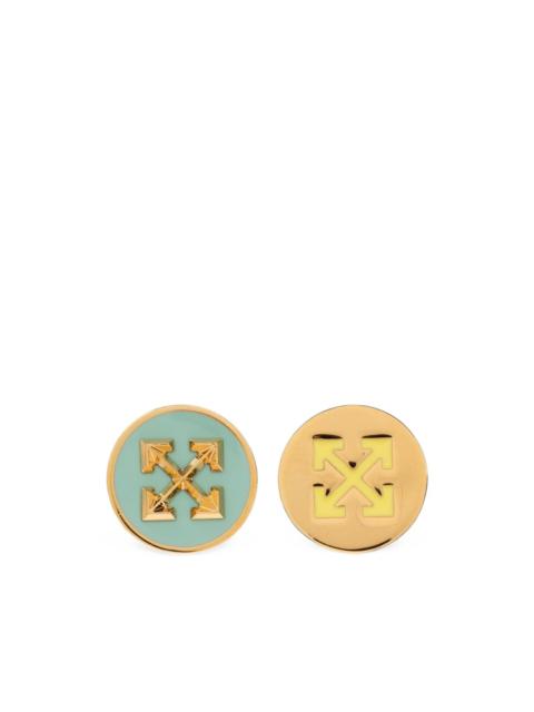 Off-White Arrows circular earrings
