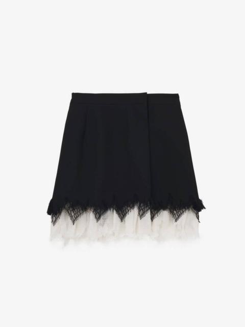 Alexander McQueen Cobweb Lace Mini Skirt