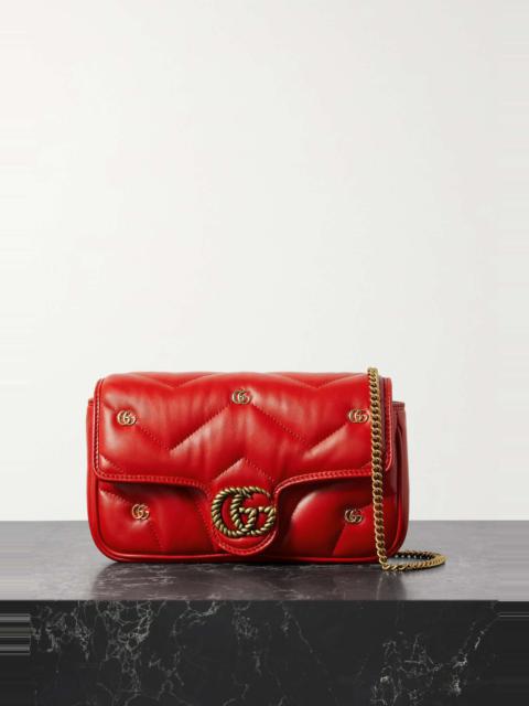 GG Marmont 2.0 mini embellished quilted leather bag