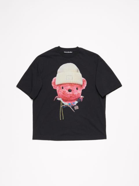 Acne Studios Printed t-shirt - Relaxed fit - Black