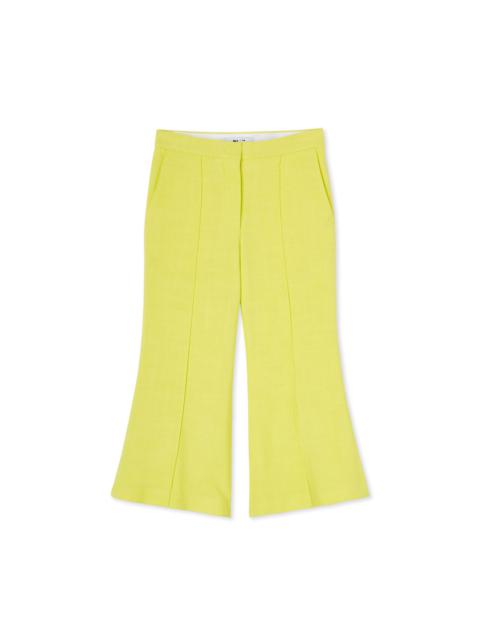 MSGM Blended linen crop pants