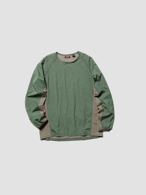 Nigel Cabourn Nanga Hybrid Tech Hike Long Sleeve Top in Khaki