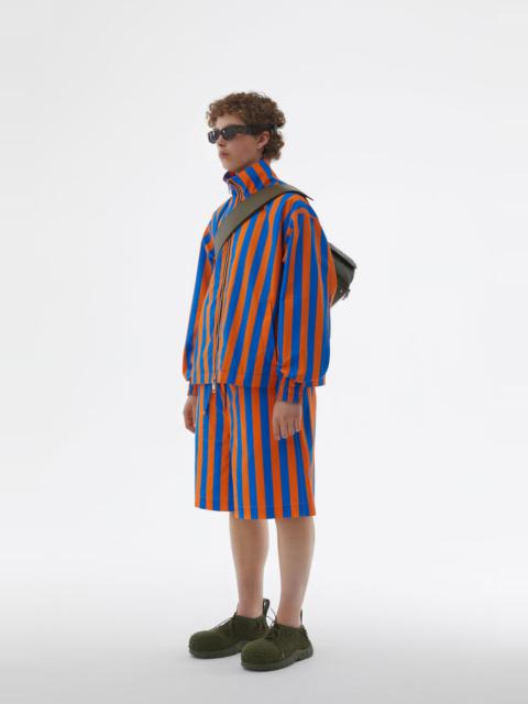 SUNNEI ORANGE & AZURE STRIPED BOMBER JACKET