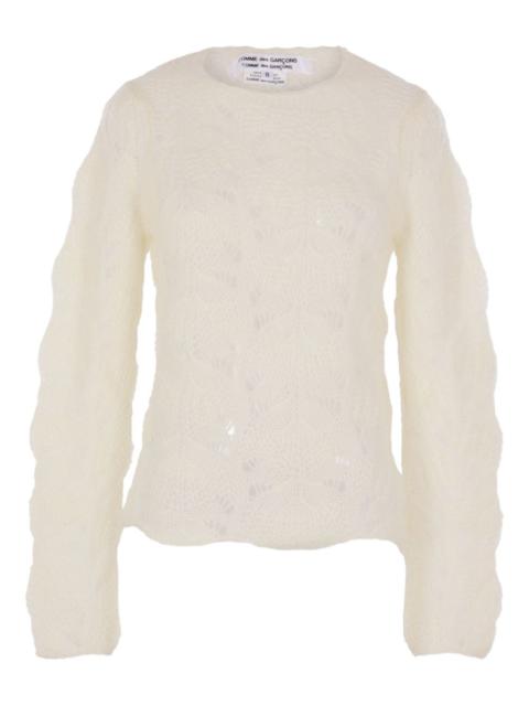 Comme Des Garçons open-work long-sleeve sweater