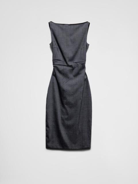 PRADA＊Jersey stretch dress ストレッチナイロンドレス＊送料込 Prada Stretch jersey dress | REVERSIBLE
