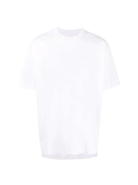 paisley-print layered cotton T-shirt