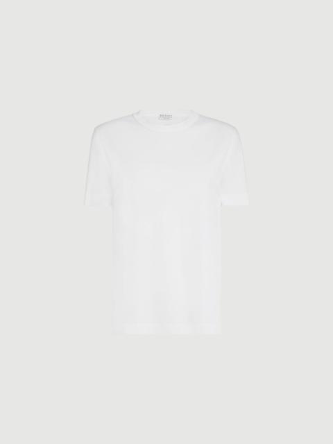 Brunello Cucinelli Cotton jersey T-shirt with monili