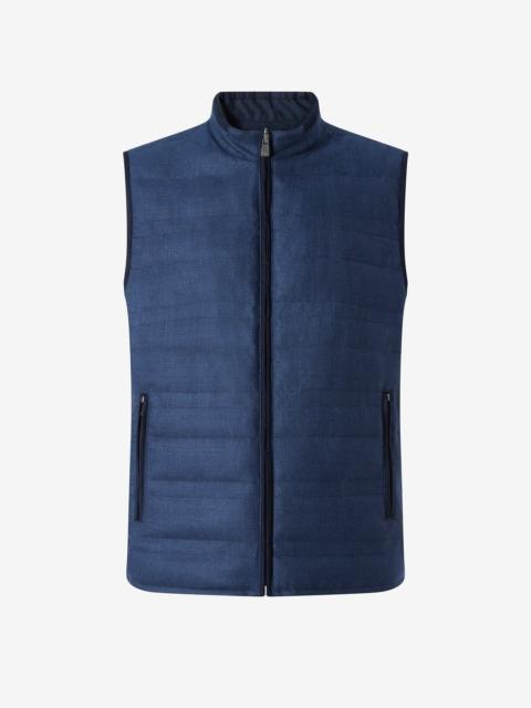 CORNELIANI Reversible padded navy blue gilet