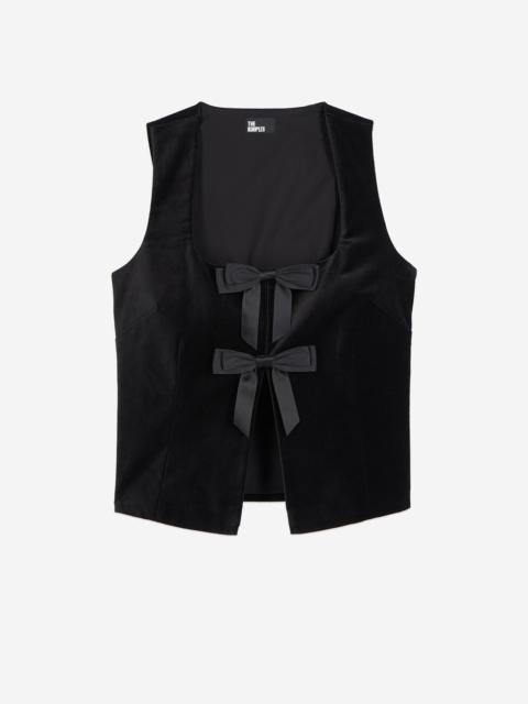 The Kooples BLACK VELVET TOP