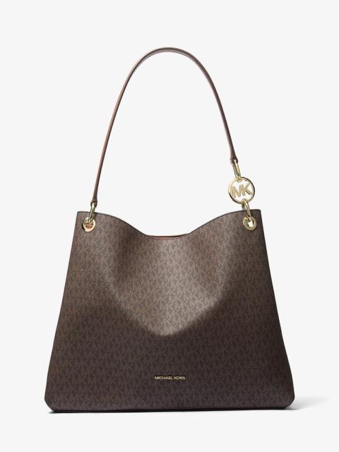 MICHAEL KORS Christina Large Signature Logo Shoulder Bag