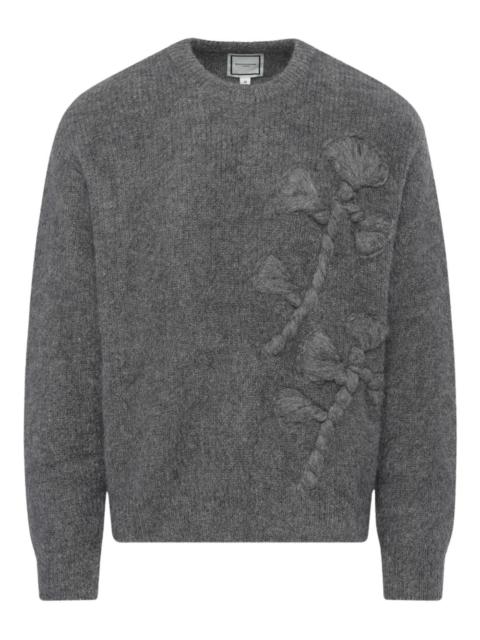 Wooyoungmi cable-embroidered sweater