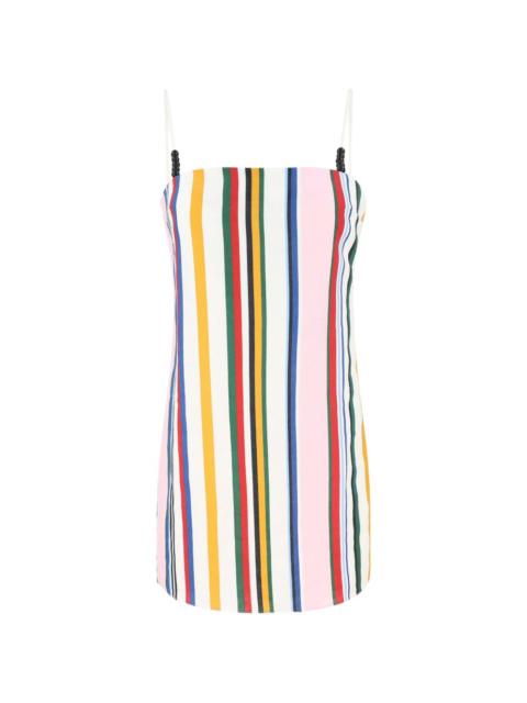 CALA de la CRUZ Ancona striped-pattern mini dress