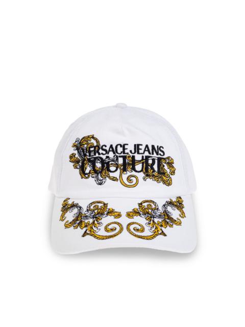 VERSACE JEANS COUTURE Barocco-embroidered cap