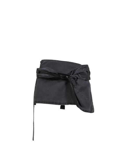 HYEIN SEO KNOTTED MINI SKIRT / BLK