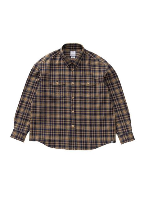 visvim LUMBER CHECK L/S NAVY