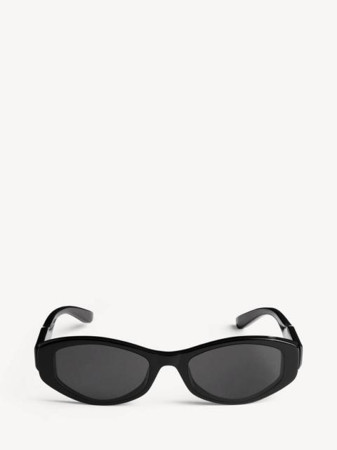 BALENCIAGA Women's Nova Oval Sunglasses in Black