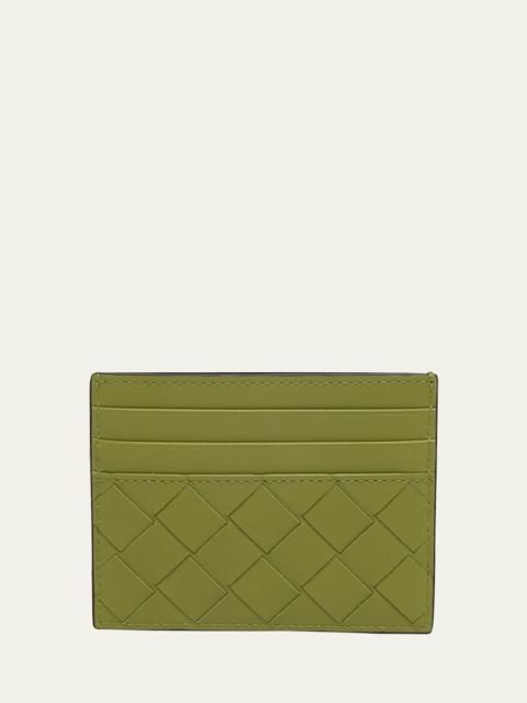 Bottega Veneta Men's Intrecciato 15 Leather Card Holder