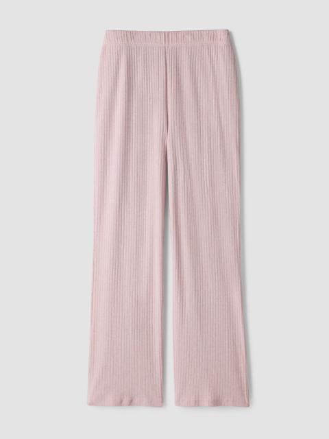 EILEEN FISHER Organic Cotton Rib Straight Sleep Pant