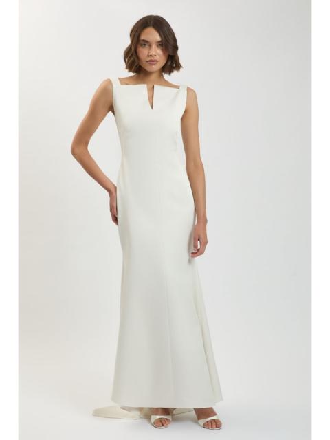 KAREN MILLEN Tailored Satin Clean Maxi Dress