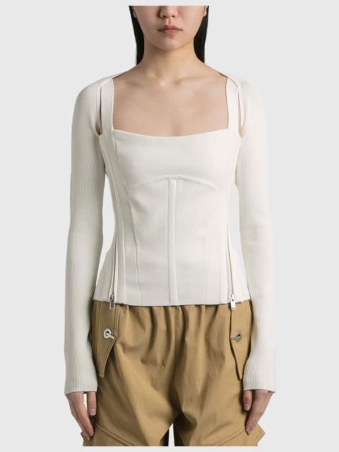 Dion Lee MOTO ZIP UP CORSET