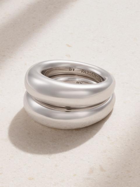By Pariah Echo recycled sterling silver ring Silver