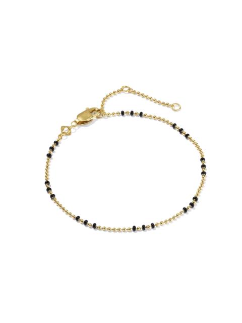 KENDRA SCOTT Alice Color Beaded 14k Gold-Filled Chain Bracelet