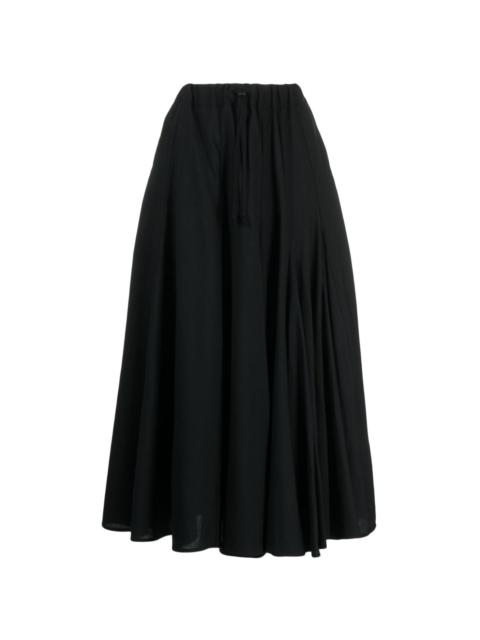 Yohji Yamamoto high-waisted wool midi skirt