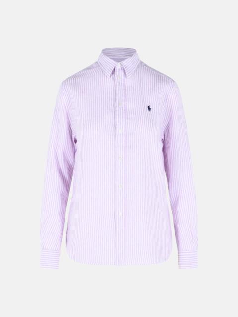 Polo Ralph Lauren LILAC STRIPED LINEN SHIRT