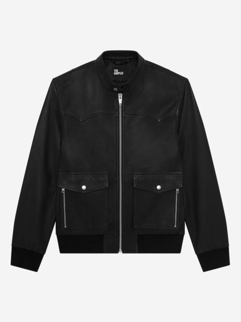 The Kooples BLACK LEATHER JACKET