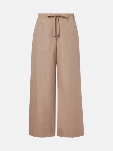 'S Max Mara Auero cotton poplin wide-leg pants