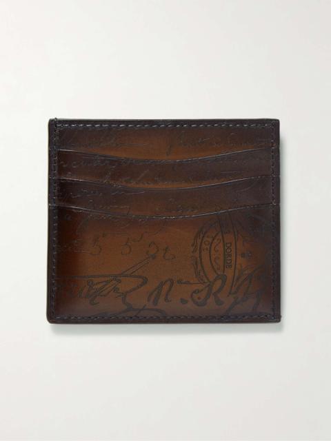 Bambou Scritto Leather Cardholder