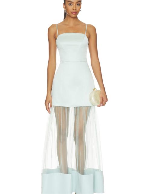 ELLIATT Marcella Strapless Gown in Seafoam